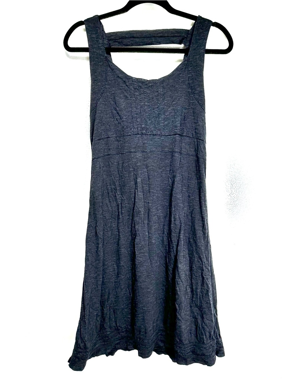 Horny Toad Organic Knit Charcoal Gray Sleeveless Rosemarie Dress L
